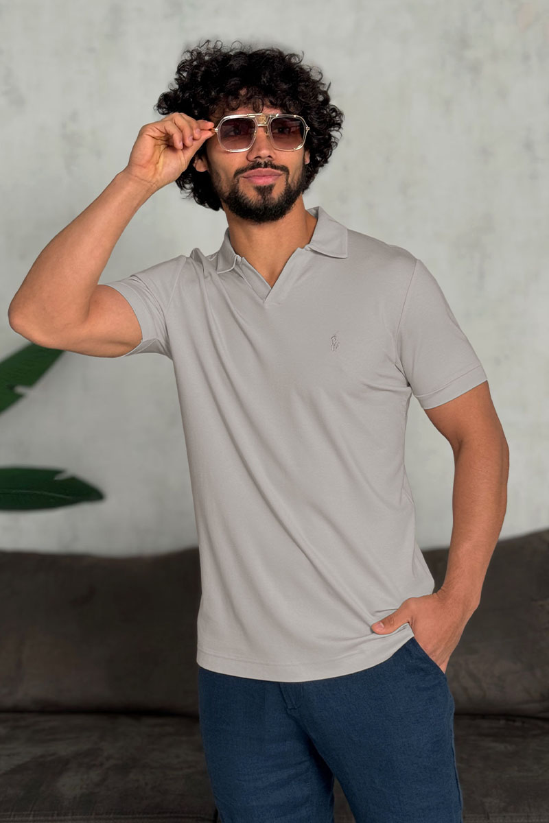 Polo Ralph Lauren Мужское серое поло 