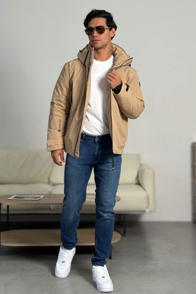 Moncler Пуховик Grenoble Gore-Tex - Beige 