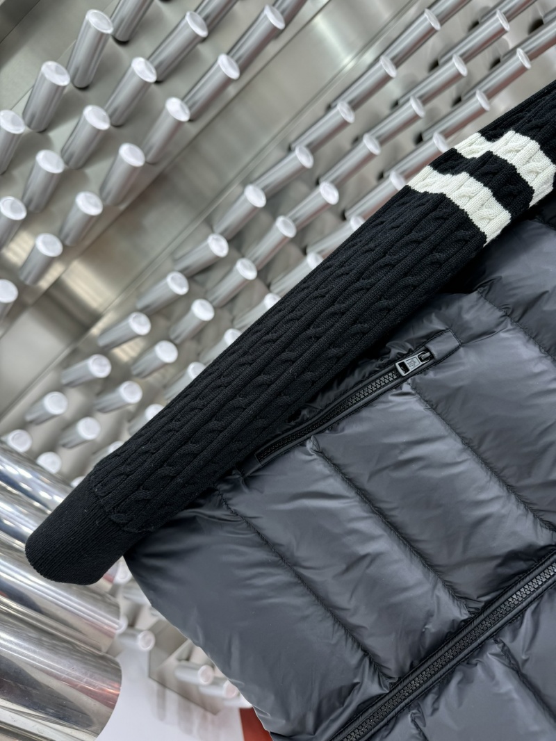 Moncler Мужская вязаная куртка logo-patch - Black