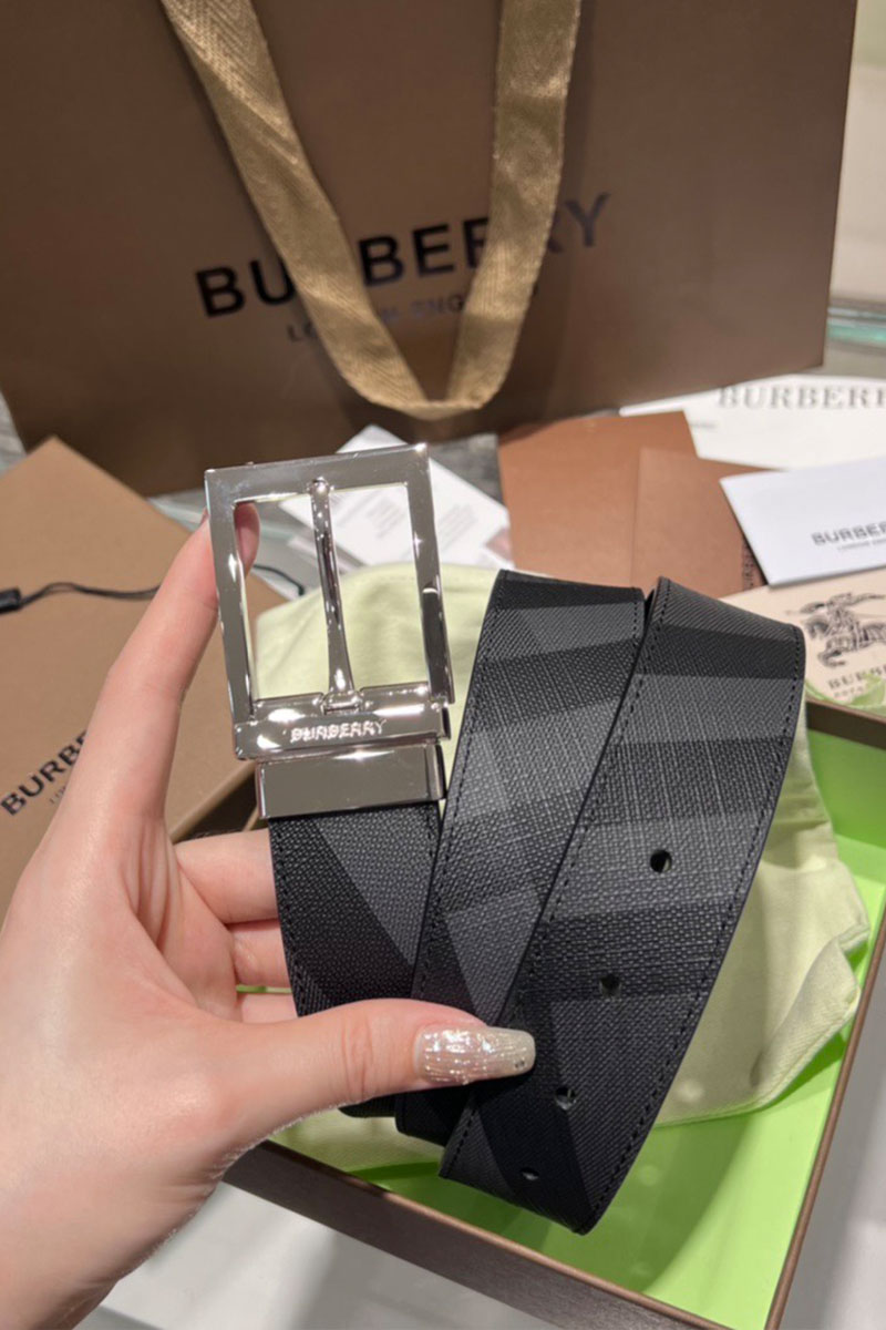 Burberry Кожаный ремень Check TB premium