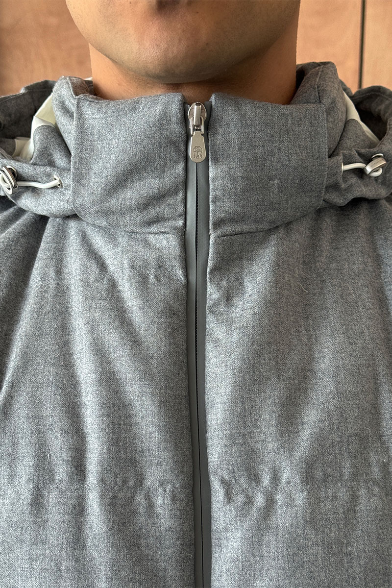 Brunеllо Сuсinеlli Мужской пуховик Premium - Grey 