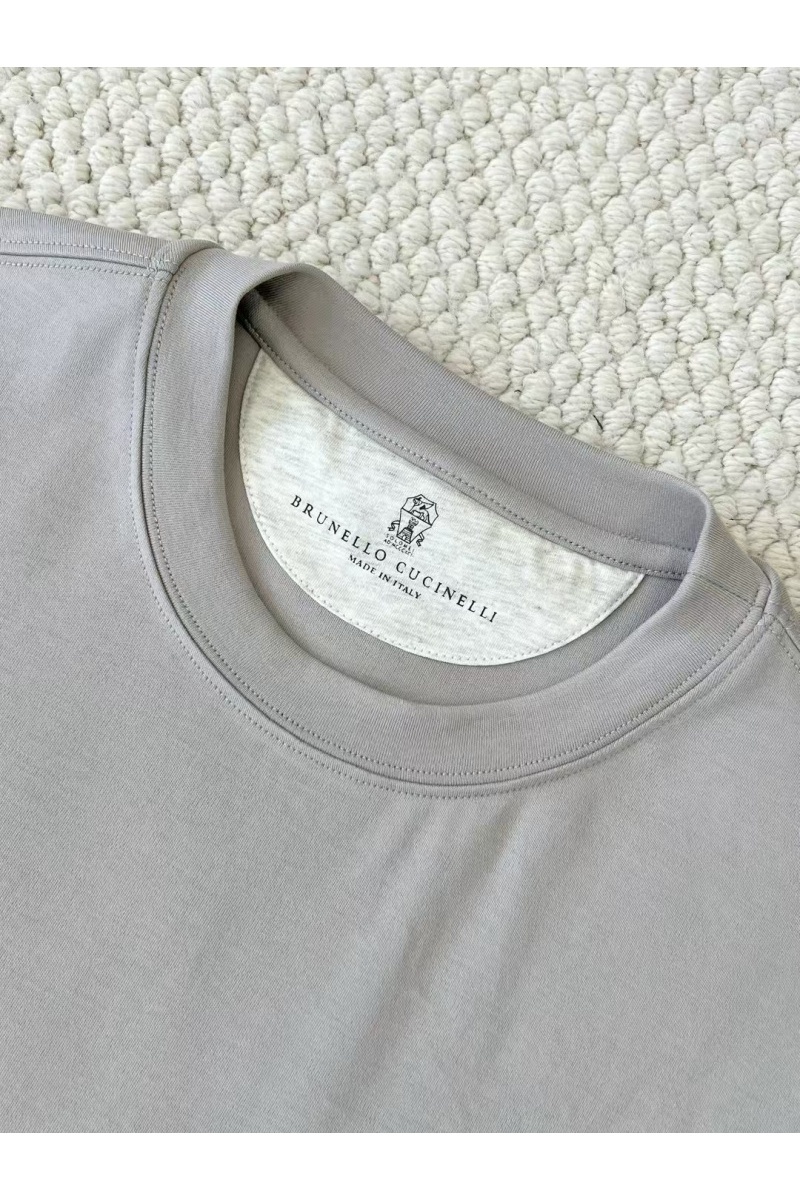 Brunеllо Сuсinеlli Мужская светло-серая футболка premium