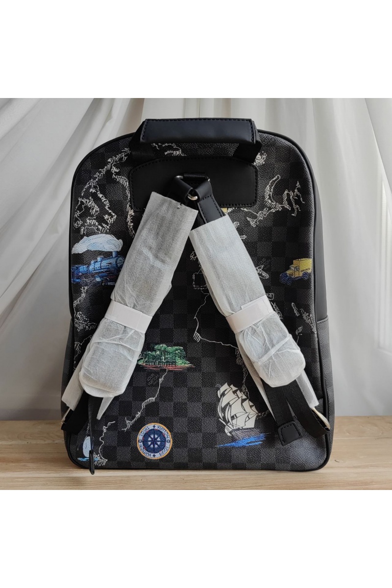 Lоuis Vuittоn Кожаный рюкзак Discovery Damier 38x30x14 см