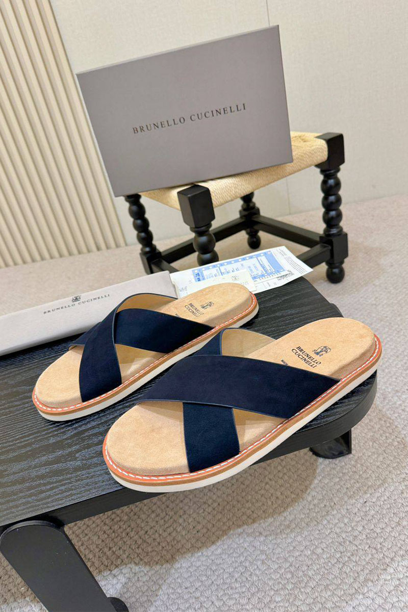 Brunеllо Сuсinеlli Замшевые шлёпанцы Crossover