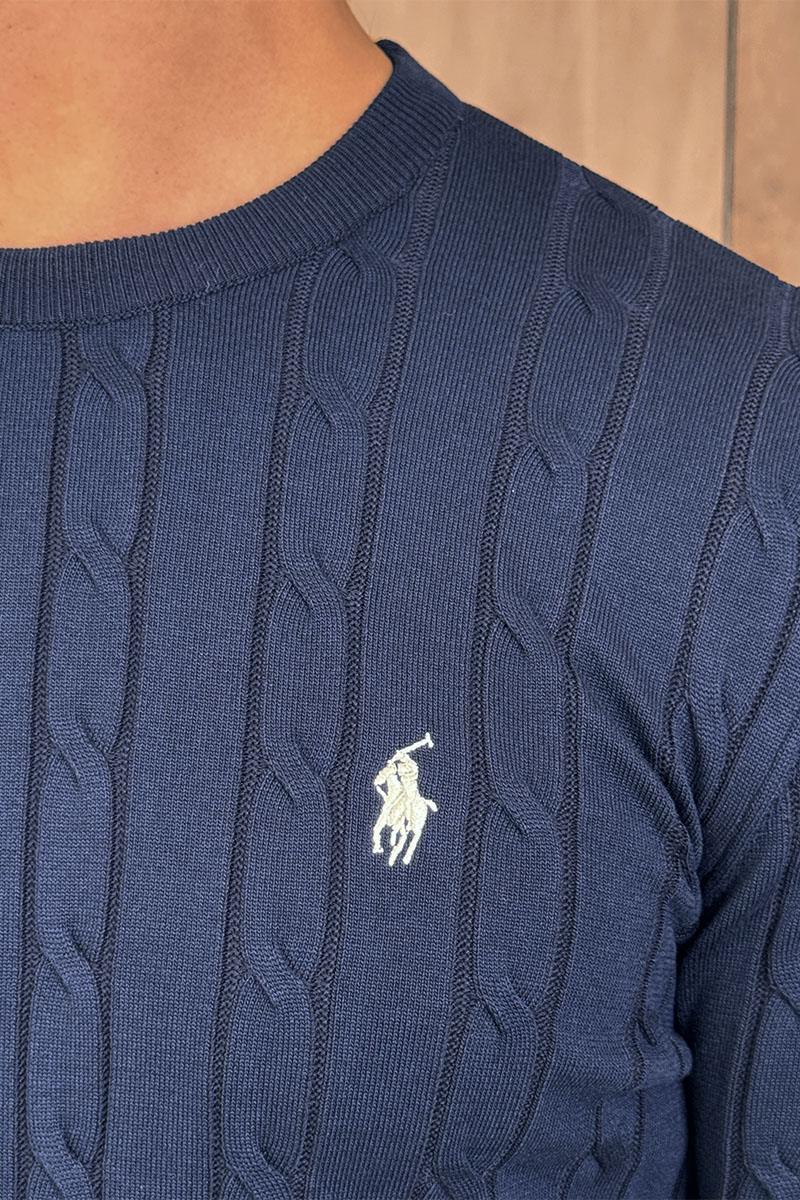 Polo Ralph Lauren Мужская тёмно-синяя футболка 