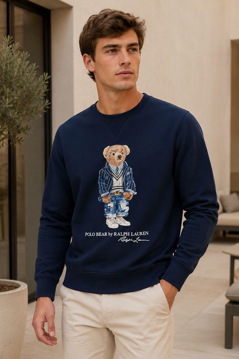 Polo Ralph Lauren Тёмно-синий свитшот "Bear" 