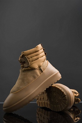 Ботинки с мехом Classic Mini Lace-Up - Chestnut