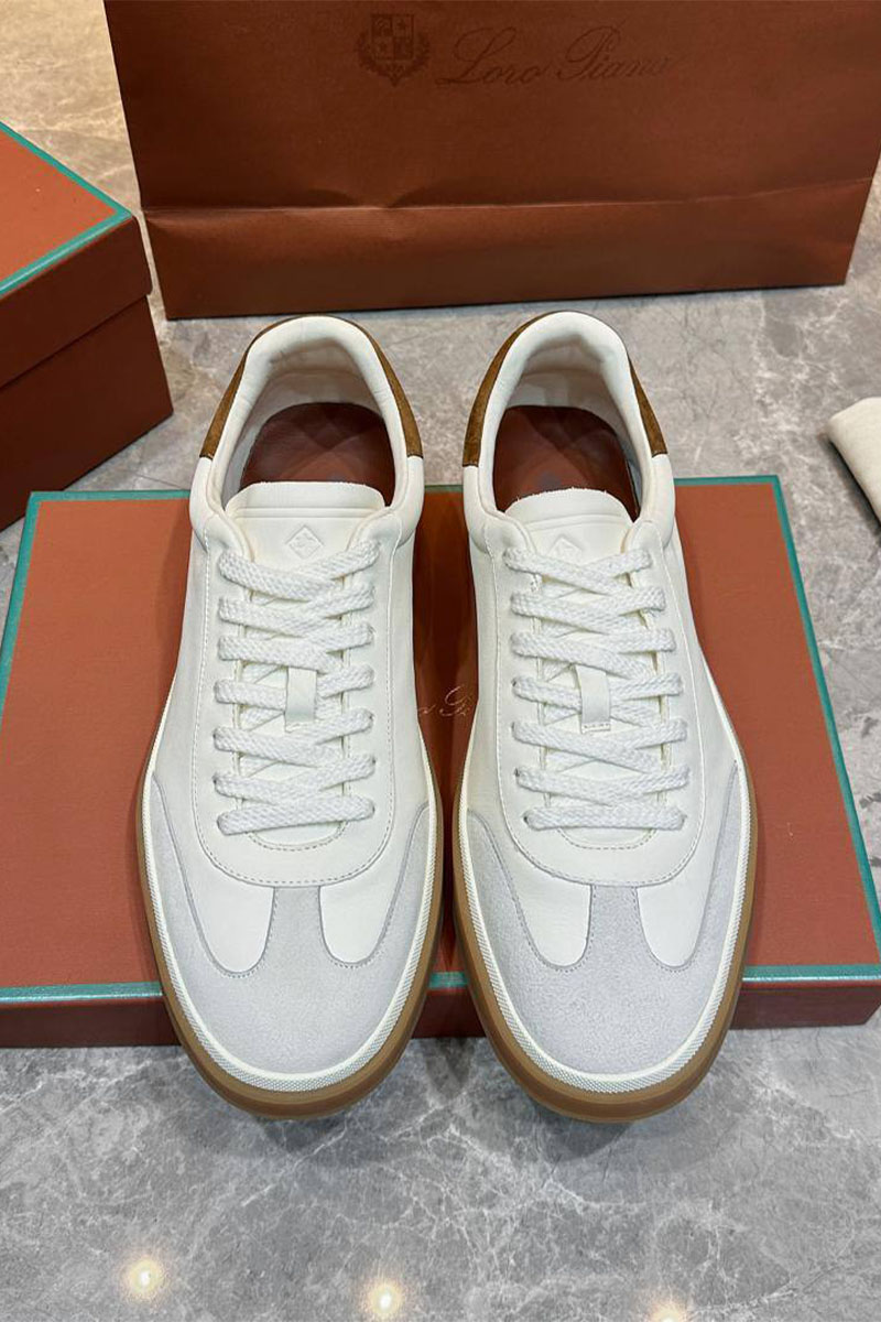 Loro Piana Мужские кроссовки Tennis Walk - White