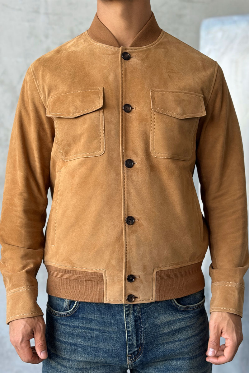 Loro Piana Мужская бежевая куртка Premium