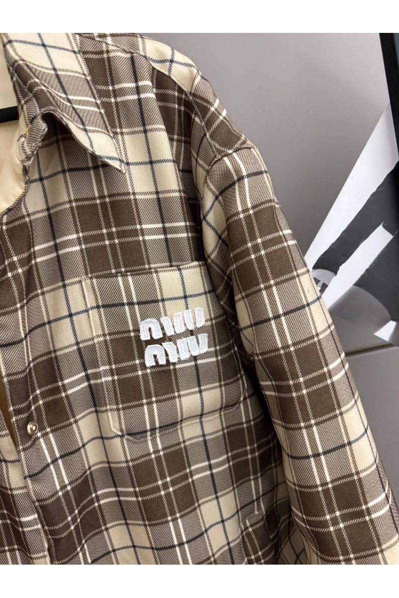 MIU MIU Женская куртка в клетку premium