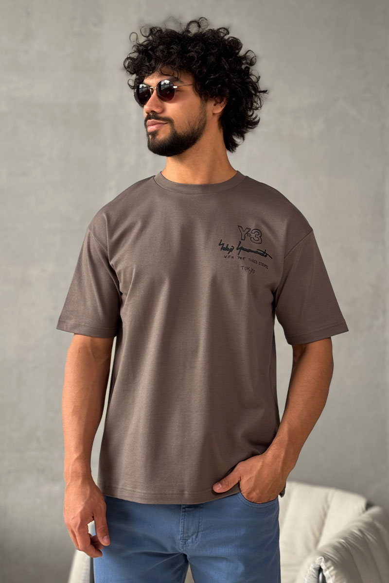 Y-3 Yohji Yamamoto Мужская чёрная футболка 