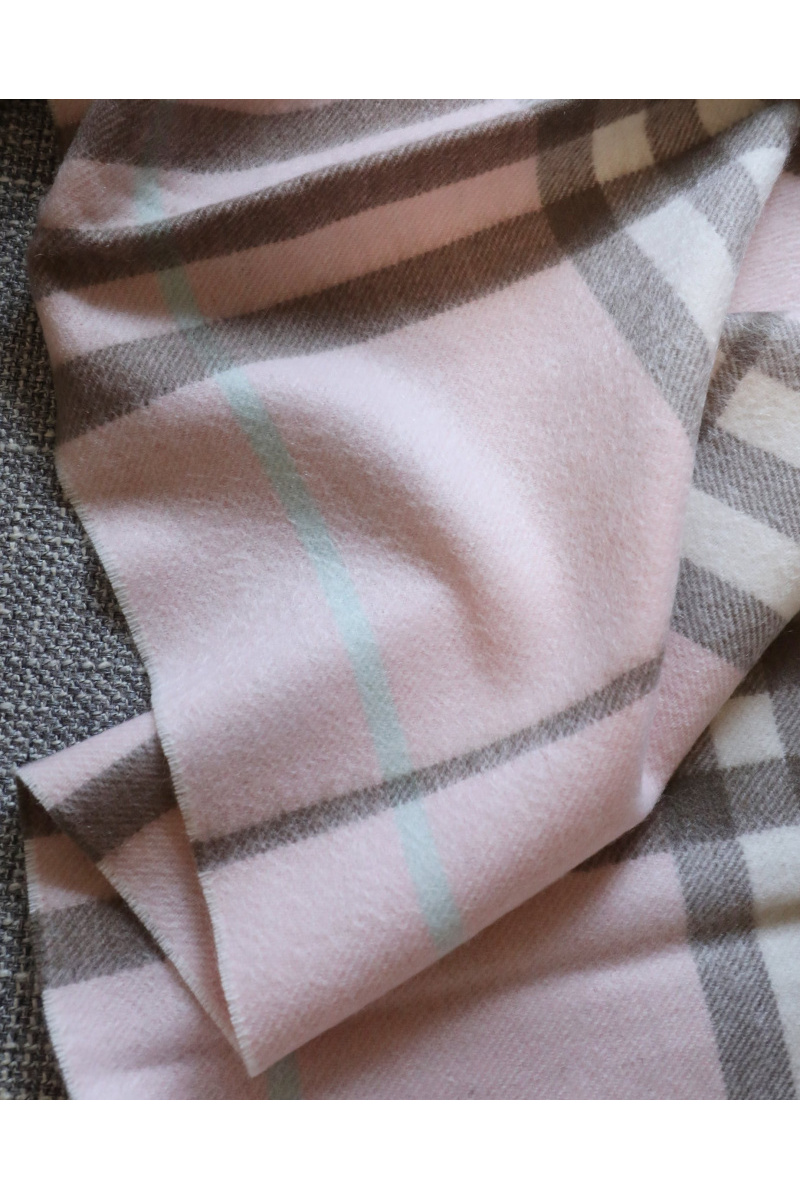 Burberry Шарф two-tone Check premium 168x30 см - Pink