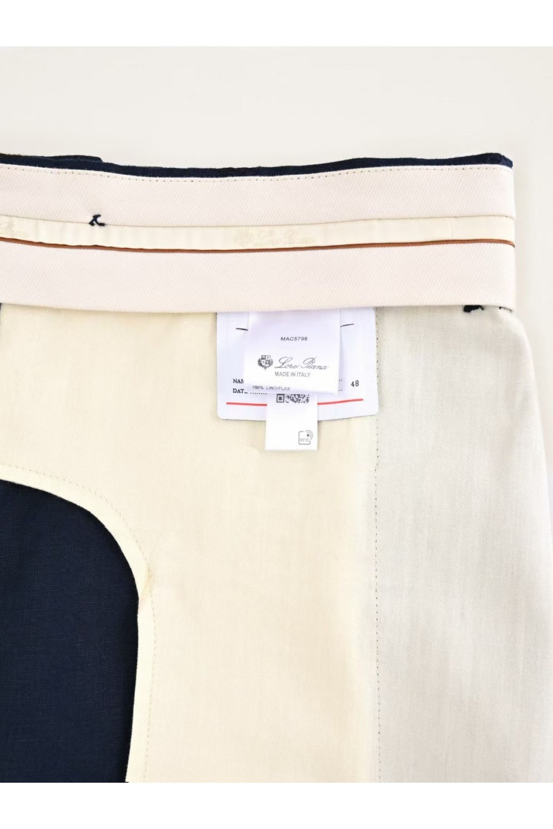 Loro Piana Мужские тёмно-синие брюки premium