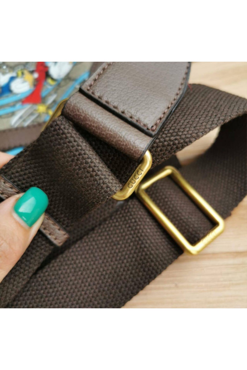 Gucci Дорожная кожаная сумка Disney GG Supreme 45x28 см