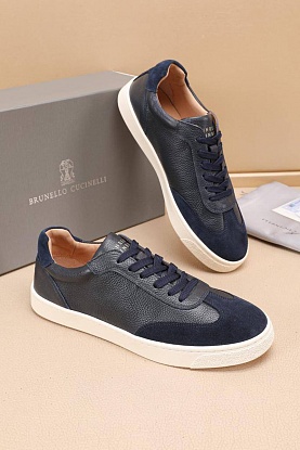 Комбинированные кроссовки low-top - Navy