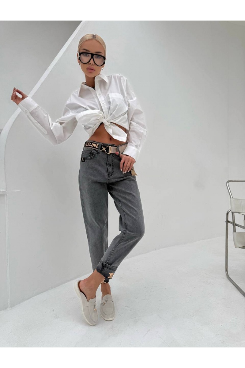Celine Женские синие джинсы Slouchy