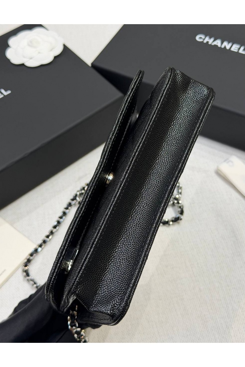 Chаnеl Кожаная сумка Wallet on Chain premium 19x12x4 см