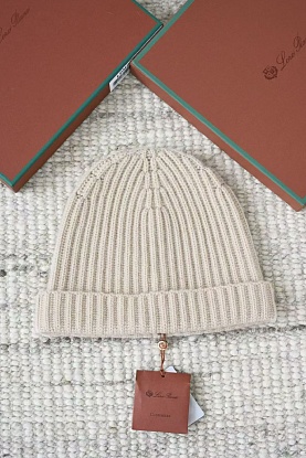 Кашемировая шапка premium - Beige 