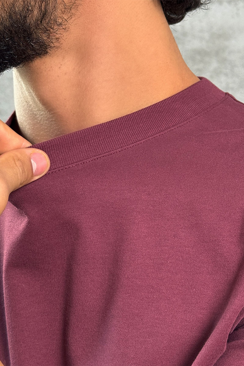 Y-3 Yohji Yamamoto Мужская бордовая футболка 