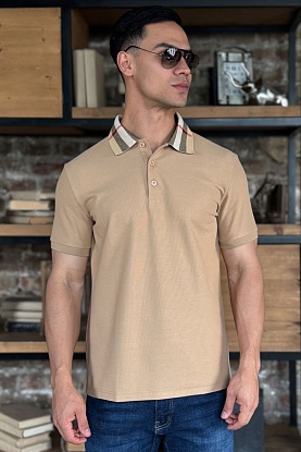Мужское поло Premium - Beige
