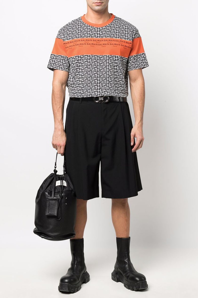 Balmain Мужская футболка monogram-print