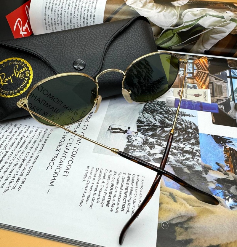 Ray-Ban Солнцезащитные очки Round Metal - Blue Mirrored