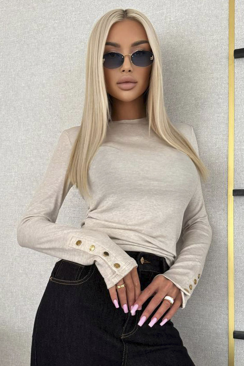 Loro Piana Женский базовый лонгслив Premium - Beige