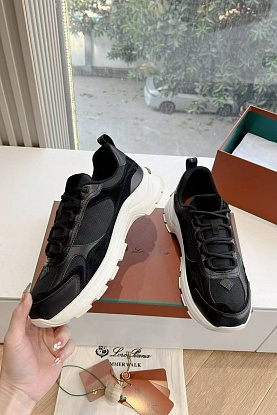 Женские кожаные кроссовки Premium - Black