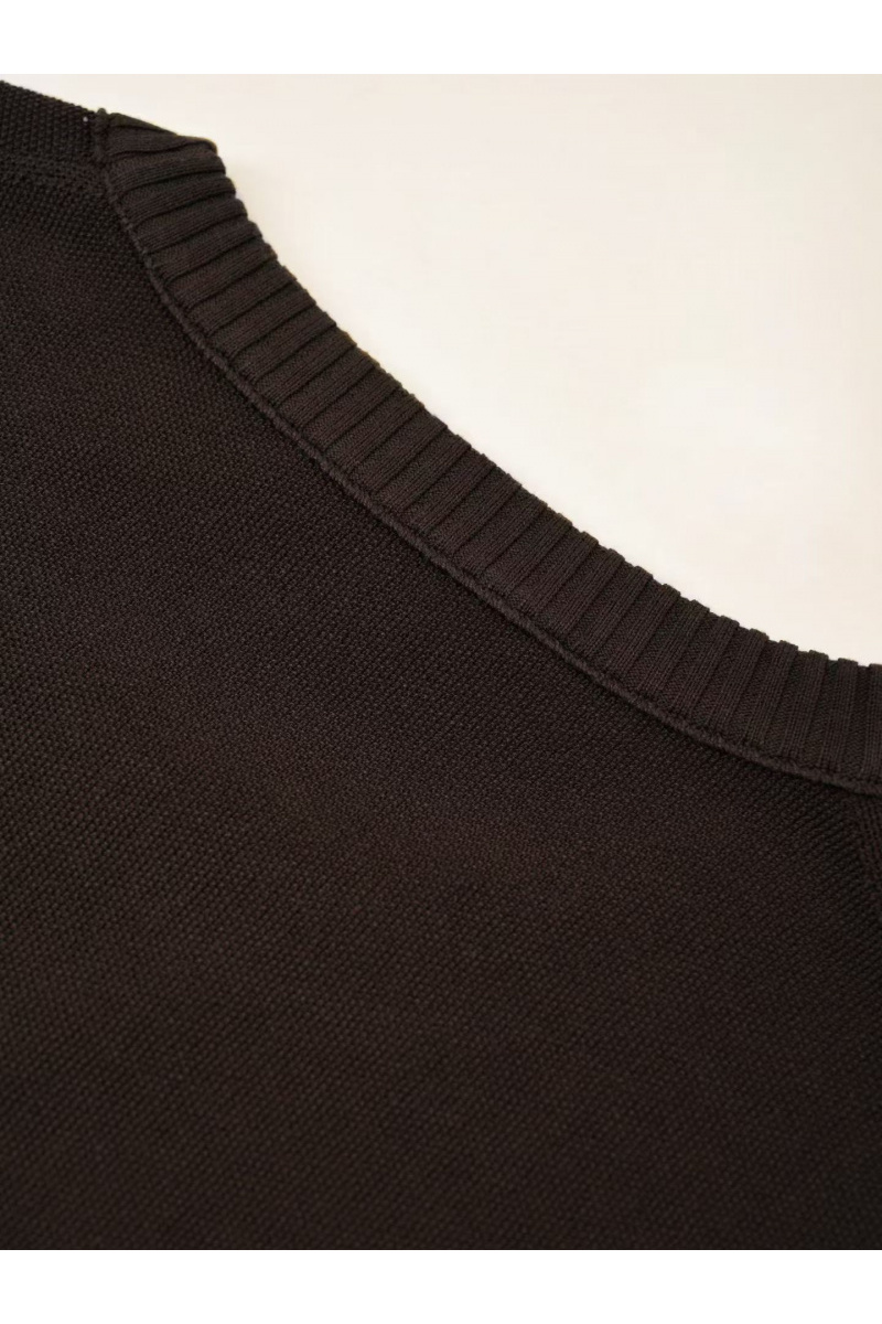Loro Piana Мужская коричневая футболка premium