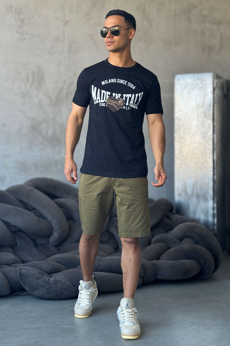 Dоlсе & Gаbbаnа Оверсайз футболка Camouflage Heart - Black