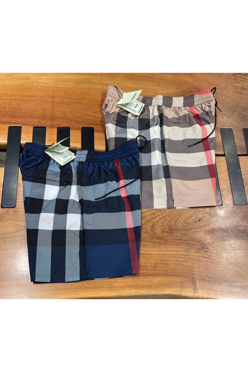 Burberry Мужские синие шорты check