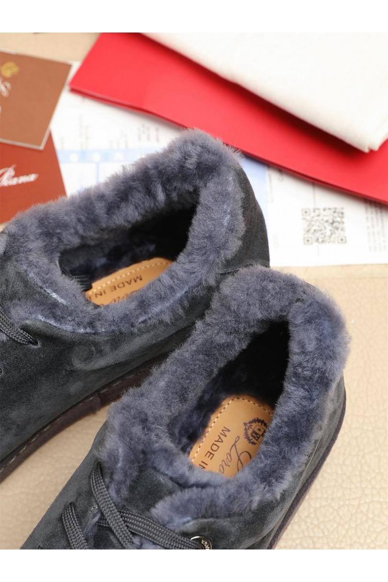 Loro Piana Зимние кроссовки с мехом 