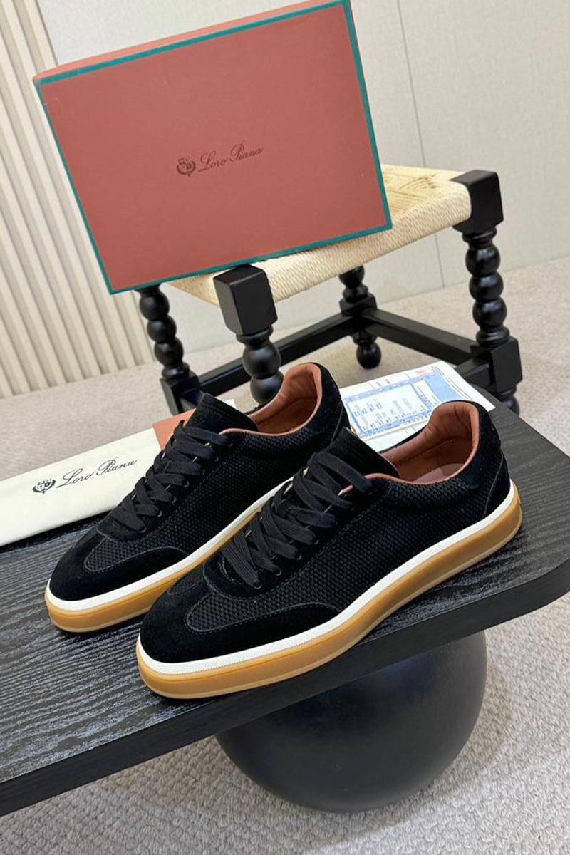 Loro Piana Мужские кроссовки Tennis Walk - Black