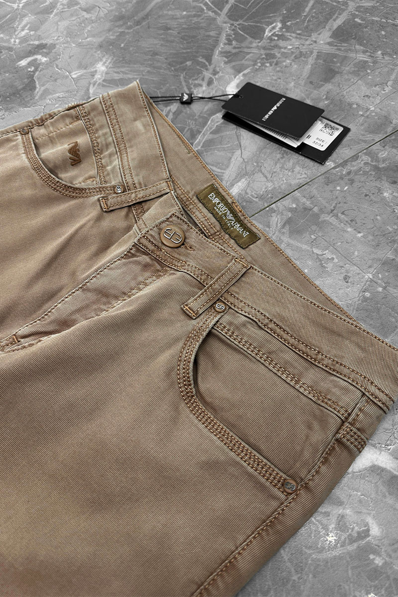 Emporio Armani EA7 Мужские джинсы straight - Brown 