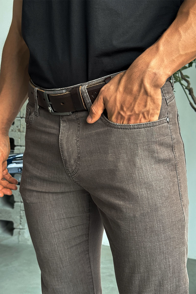  Мужские джинсы regular fit - Brown