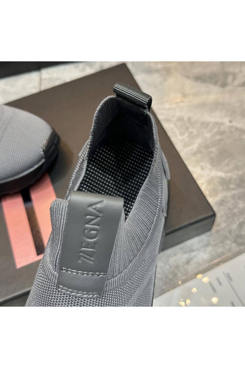 Zegna Мужские текстильные кроссовки 
