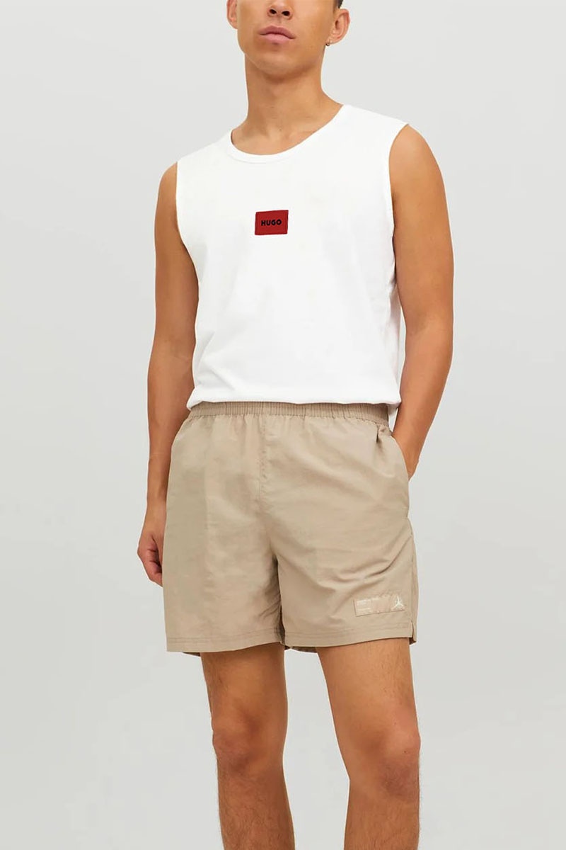 Hugо Воss Белая майка Dankto classic badge