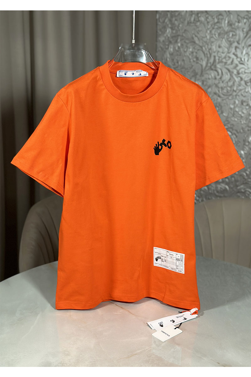 Off-White Оранжевая футболка teenage engineering