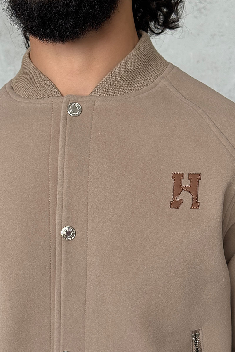 Hermes Мужской бежевый бомбер 