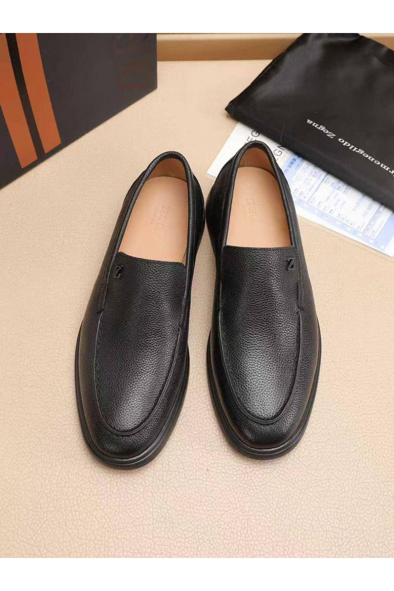 Zegna Мужские кожаные лоферы 