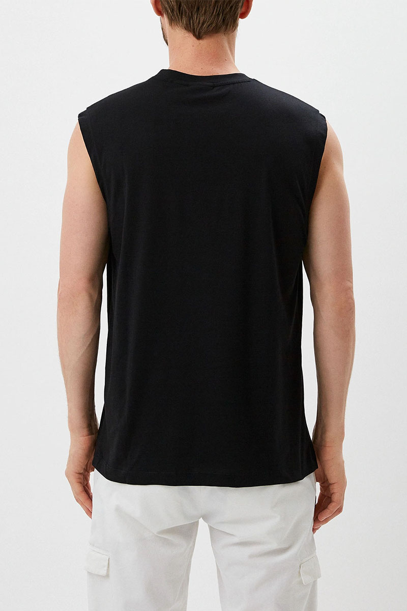 Hugо Воss Чёрная майка Dankto classic badge