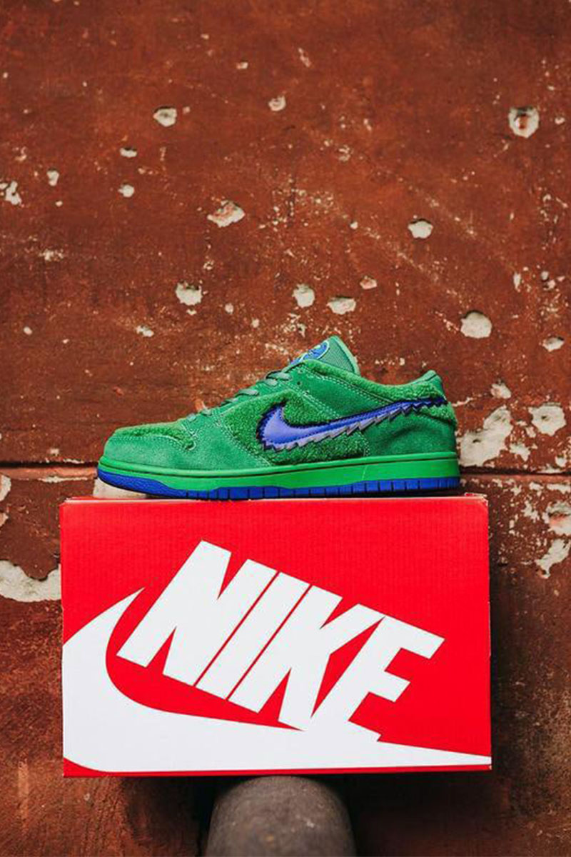 Nike Кроссовки Grateful Dead x SB Dunk Low "Green Bear"
