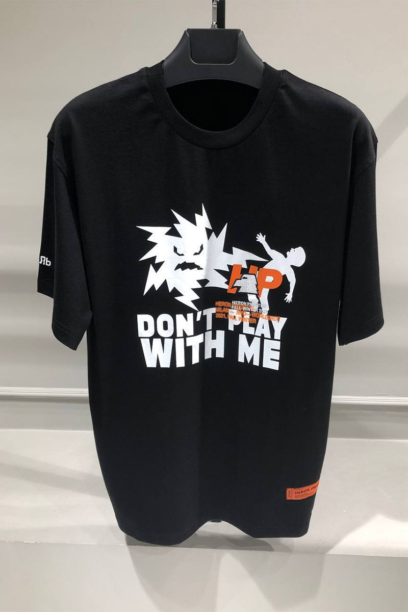 Heron Preston Оверсайз футболка "Don't Play With Me" Black