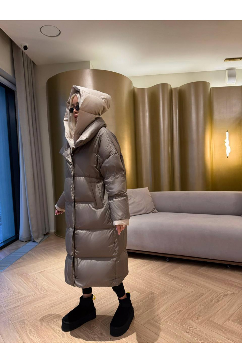 Max Mara Женский пуховик с капюшоном premium - Brown