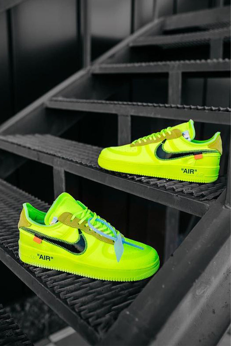 Nike Кроссовки Off-White x AF1 "Volt"