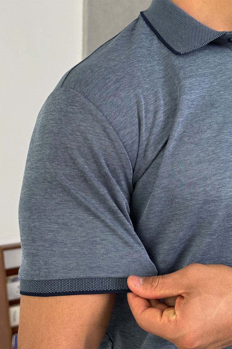 Loro Piana Мужское поло цвета индиго