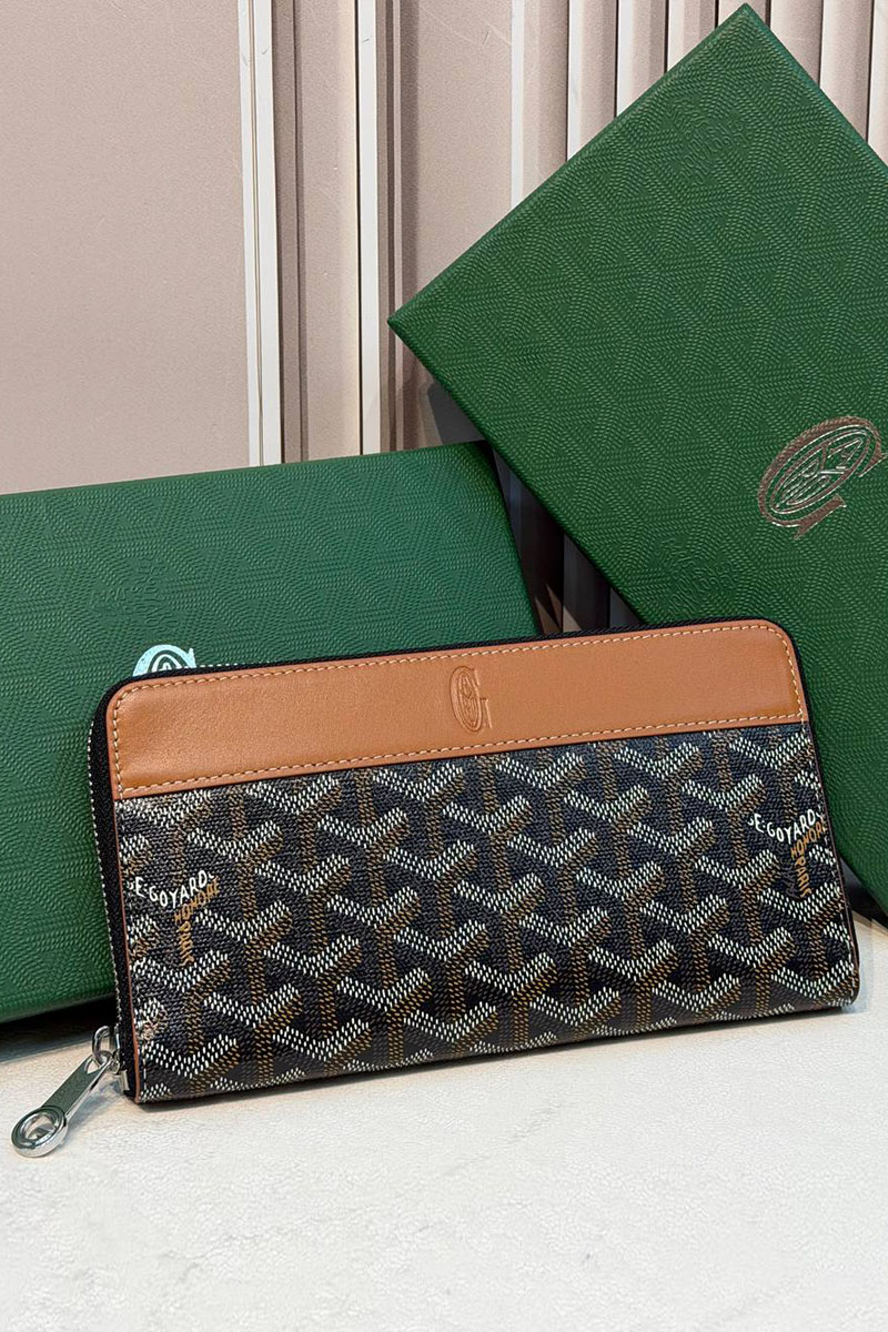 Designer Clothing Кожаное портмоне Goyard Matignon GM premium 20x11x2.3 см