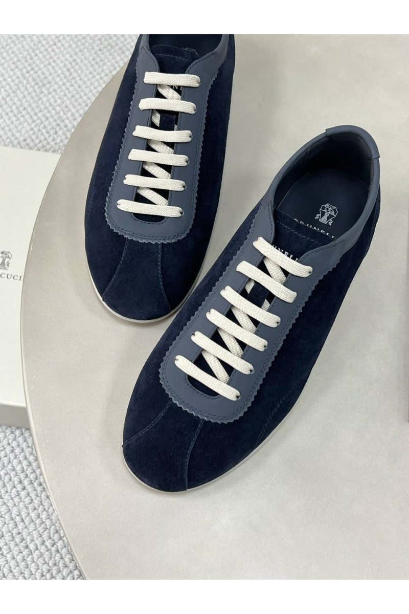 Brunеllо Сuсinеlli Замшевые кроссовки Premium - Navy