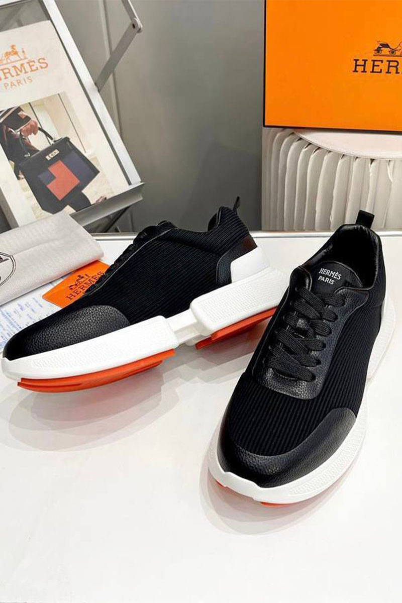 Hermes Мужские кроссовки Drift - Black / White
