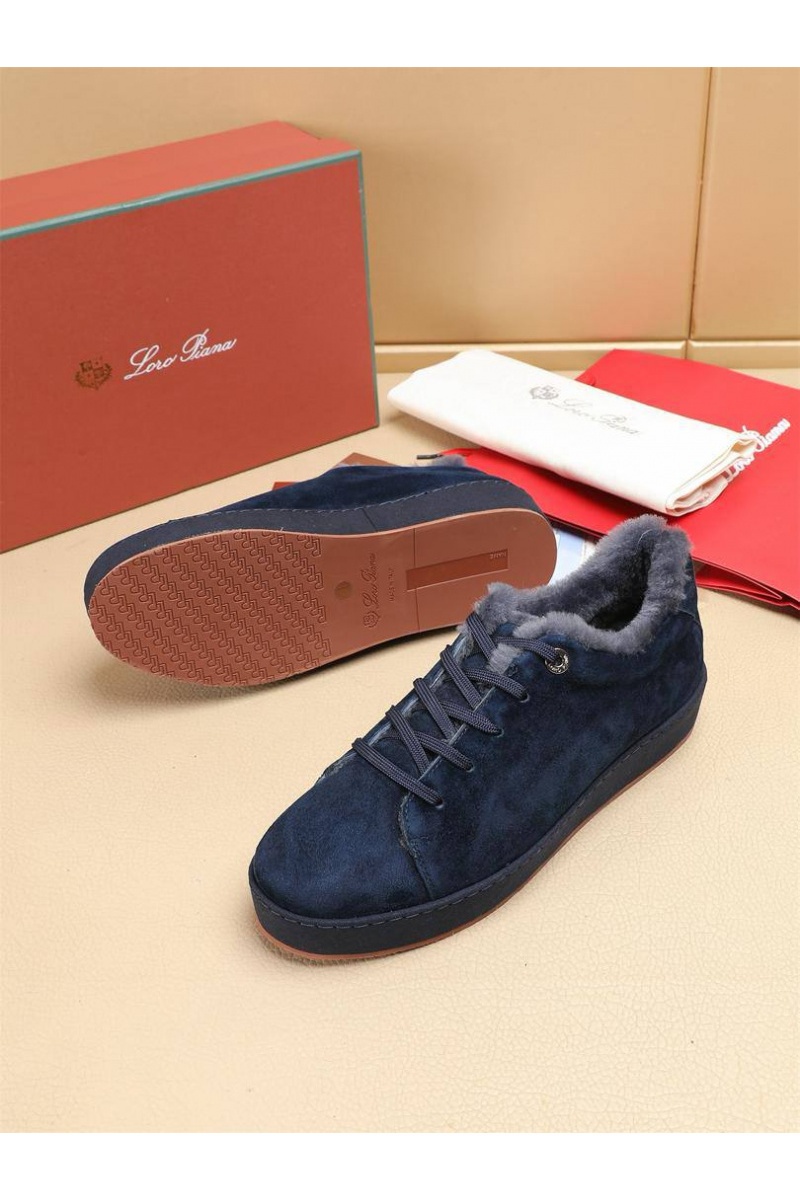 Loro Piana Зимние кроссовки с мехом 